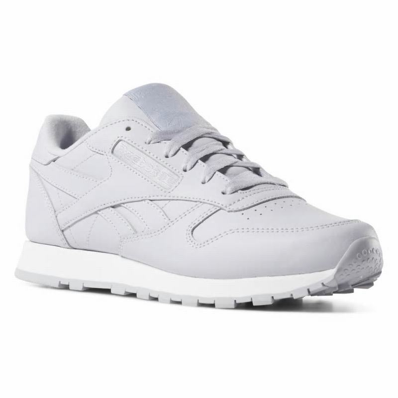 Tenisi Reebok Classic Leather Dama Gri/Albi Romania NU2616JF